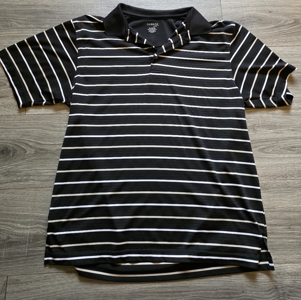 George Golf Black Polo Shirt